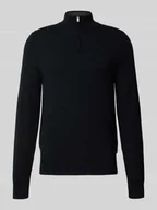 Swetry męskie - Sweter z dzianiny o kroju regular fit z mieszanki żywej wełny i kaszmiru model ‘HEMARLO’ - miniaturka - grafika 1