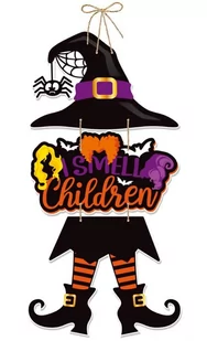 ZAWIESZKA HALLOWEEN DEKORACJA NA DRZWI WISZĄCA OZDOBA CZARORWNICA WIEDŹMA 6 - Halloween - miniaturka - grafika 1