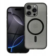 Etui i futerały do telefonów - Futerał CLEAR MAG COVER z ochroną aparatu kompatybilny z MagSafe do IPHONE 16 Plus black glitter - miniaturka - grafika 1