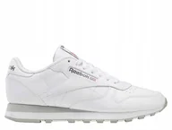Buty sportowe męskie - Buty męskie Reebok Classic Leather białe skóra 100008789 42 - miniaturka - grafika 1