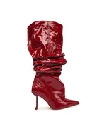 Kozaki damskie - Naked Wolfe Kozaki Vern Czerwony - miniaturka - grafika 1