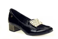 Czółenka - Czółenka Maciejka 06263-01 czarne lakier - miniaturka - grafika 1