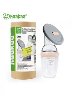 Haakaa Odciągacz silikonowy wielofunkcyjny z przykrywką Gen.3 250ml Peach - Laktatory - miniaturka - grafika 1