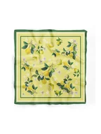 Apaszki i szaliki damskie - Lucky Bees Chusta w kolorze żółto-zielonym - 55 x 55 cm - miniaturka - grafika 1