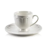 Filiżanki - HELLA Filiżanka ze spodkiem espresso50ml 7x9xh6,5 spodek 13xh1,5cm - miniaturka - grafika 1
