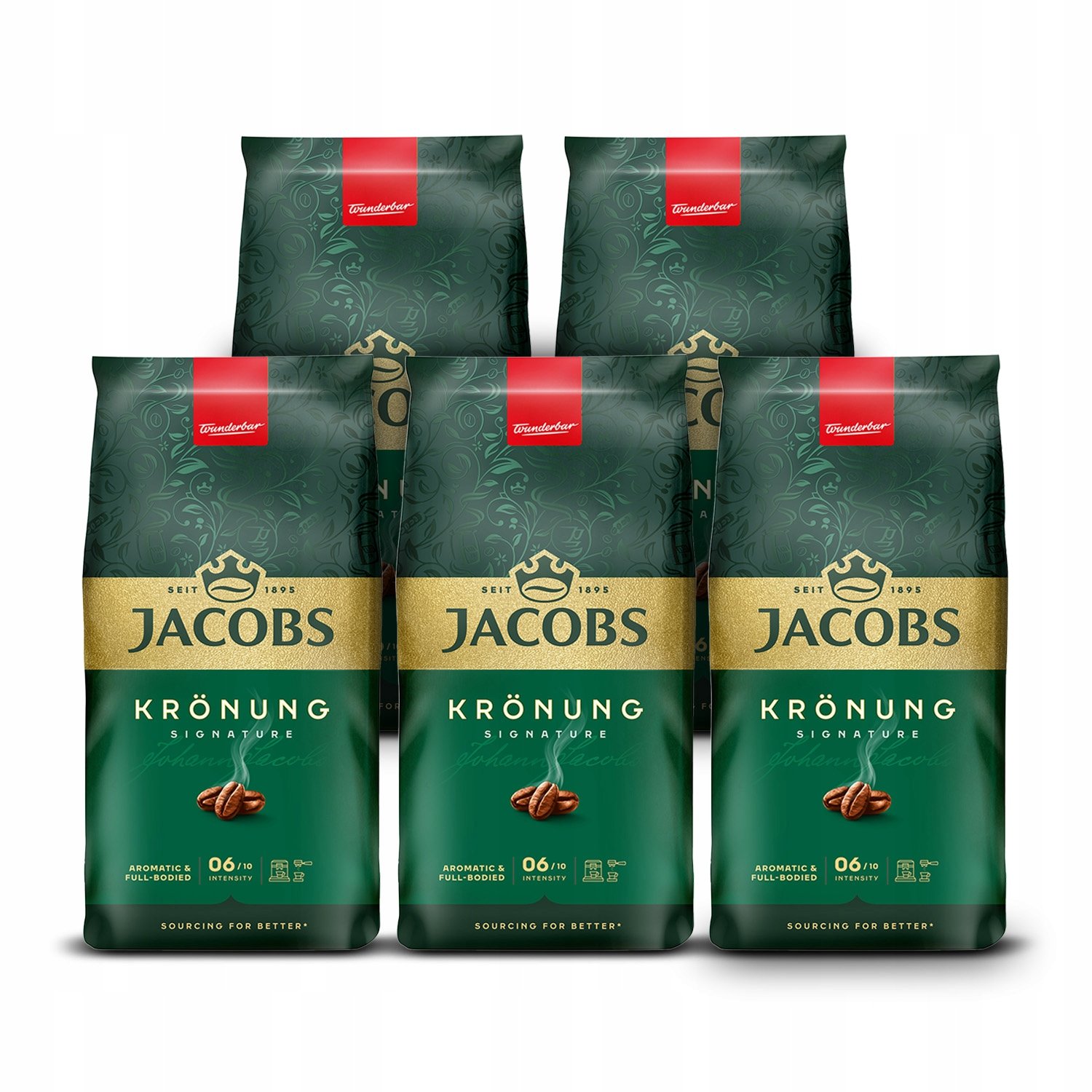 Kawa ziarnista Jacobs Krönung 5x 1kg zestaw