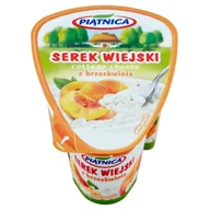 Szybkie dania obiadowe - Serek Wiejski Z Brzoskwinią Piątnica 150G - miniaturka - grafika 1
