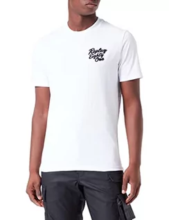 Koszulki męskie - Replay T-shirt męski, 001 Optical White, XS - grafika 1
