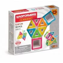 Magformers XL neon 30 elementów - Klocki - miniaturka - grafika 1