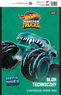 Szkolne artykuły papiernicze - Blok techniczny A4, 10k. Hot Wheels - miniaturka - grafika 1