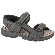 Sandały męskie - Sandały Rieker Sandals 26156-47 szare - miniaturka - grafika 1
