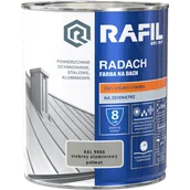Farby zewnętrzne - Radach srebrny aluminiowy RAL 9006 półmat 0,75L - miniaturka - grafika 1