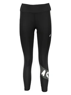 asics Legginsy sportowe w kolorze biało-czarnym - Spodnie sportowe damskie - miniaturka - grafika 1
