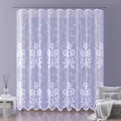 Firany - Firanka żakardowa metrażowa wys. 230 cm Willow A151 biała - miniaturka - grafika 1