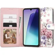 Etui i futerały do telefonów - Etui TECH-PROTECT Wallet do Xiaomi Redmi 14C/Poco C75 Kwiaty - miniaturka - grafika 1