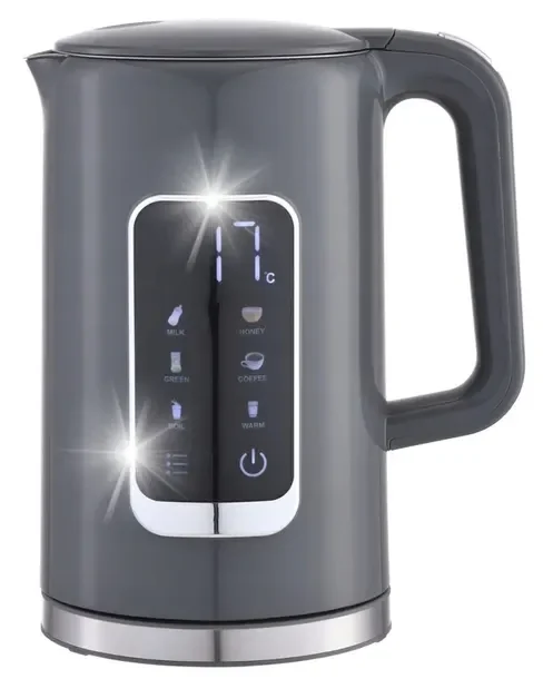 Czajnik elektryczny KETTLE 1.7L LCD 5 ustawień temperatury +kubek 450ml