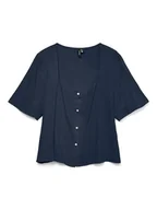 Bluzki damskie - Vero Moda Bluzka w kolorze granatowym - miniaturka - grafika 1