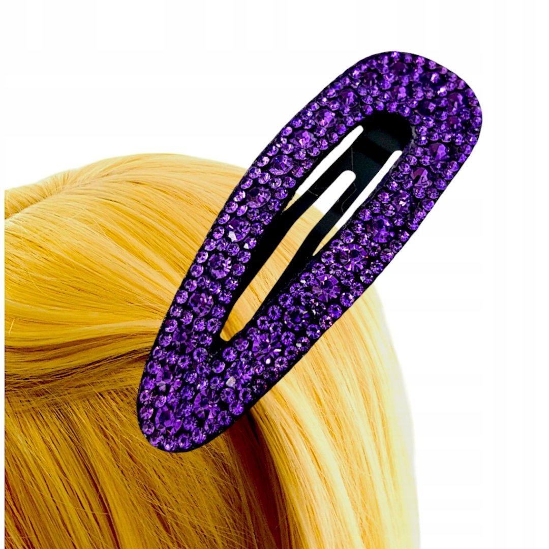Spinka do włosów z fioletowymi cyrkoniami
