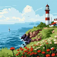 Malowanie po numerach - Ideyka Malowanie po numerach - Latarnia morska na... - miniaturka - grafika 1