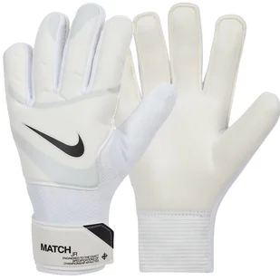 Rękawice Nike GK Match Jr FJ4864-100 biały 6 - Piłka nożna - miniaturka - grafika 1