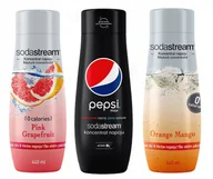 Syropy i koncentraty owocowe - Koncentrat Soda Stream Bez Cukru x3 owoce Pepsi - miniaturka - grafika 1