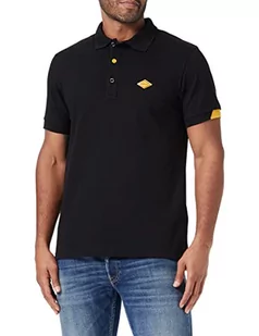 REPLAY Męska koszulka polo M3540 .000.20623, czarna (098 Black), XS, czarny (098 Black), XS - Koszulki męskie - miniaturka - grafika 1