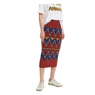 Spódnice - Spódnica damska Desigual Tacna midi ołówkowa-M - miniaturka - grafika 1