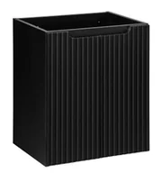 Szafki łazienkowe - Czarna nowoczesna szafka ryflowana M5-H66 - miniaturka - grafika 1