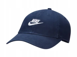CZAPKA Z DASZKIEM NIKE FB5368-410 granatowa bawełniana M/L - Czapki damskie - miniaturka - grafika 1