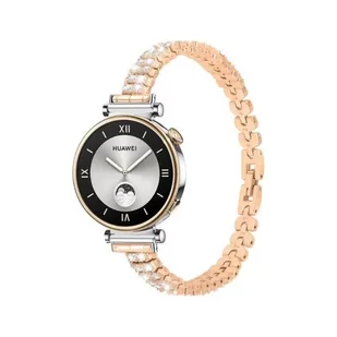 opaska pasek bransoleta DIAMONDS "8" Garmin GARMIN VENU 2S / VENU 3S / Vivoactive 4S / Huawei Watch GT 4 41mm ROSE GOLD - Akcesoria do smartwatchy - miniaturka - grafika 1