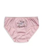 Majtki dla dzieci - 3 sztuki majtki dziewczęce klasyczne z bawełny jersey - LA/MA - miniaturka - grafika 1