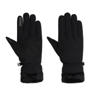Rękawiczki - Damskie rękawice Jack Wolfskin HIGHLOFT GLOVE WOMEN black - XS - miniaturka - grafika 1