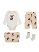 Bluzy dla chłopców - Guess Komplet bluza, body i spodnie dresowe H6RW02 KA6W4 Beżowy Regular Fit - miniaturka - grafika 1