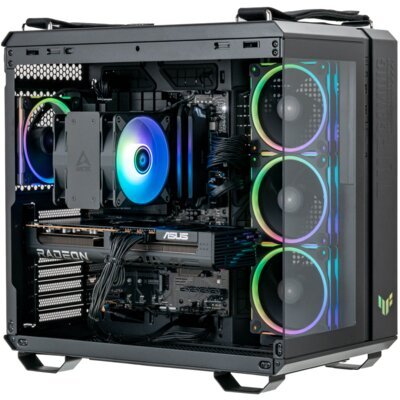 MAD DOG Powered By Asus HORIZON-A01DR32 R7-7800X3D 32GB RAM 1TB SSD Radeon RX9070XT Wi-Fi PBA HORIZON-A01DR32