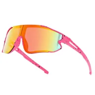 Okulary przeciwsłoneczne - Dziecięce 8-13 lat sportowe okulary przeciwsłoneczne SVMK-20H różowe - miniaturka - grafika 1