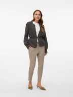 Spodnie sportowe damskie - Vero Moda Spodnie dresowe w kolorze szarobrązowym - miniaturka - grafika 1