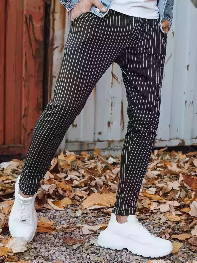 Spodnie męskie chinosy ciemnoszare Dstreet UX3430-S