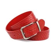 Paski - Anthoni Crown Unisex pasek damski, czerwony, 105, czerwony, 105 - miniaturka - grafika 1