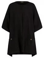 Swetry damskie - ApartFashion Damski strój APART dziergany jako kardigan z oddzielnym kołnierzem szalowym, czarny, normalny, czarny, L - miniaturka - grafika 1