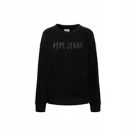 Bluzy damskie - PEPE JEANS BLUZA DAMSKA CACEY FUTURE CZARNA r.XS - miniaturka - grafika 1