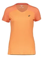 Koszulki sportowe damskie - asics Koszulka sportowa w kolorze pomarańczowym - miniaturka - grafika 1