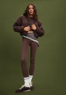 Stradivarius Pikowana kurtka puchowa Brązowy S - Kurtki damskie - miniaturka - grafika 1