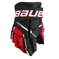 Hokej - Rękawice hokejowe Bauer Supreme M5PRO Black/Red Junior 11 cali - miniaturka - grafika 1