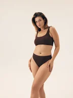 Majtki damskie - Majtki stringi Larleen Bloovii ciemna czekolada L - miniaturka - grafika 1