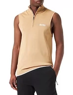 Bluzy męskie - BOSS Męska bluza z dzianiny Zaxly, Medium Beige260, 3XL - miniaturka - grafika 1