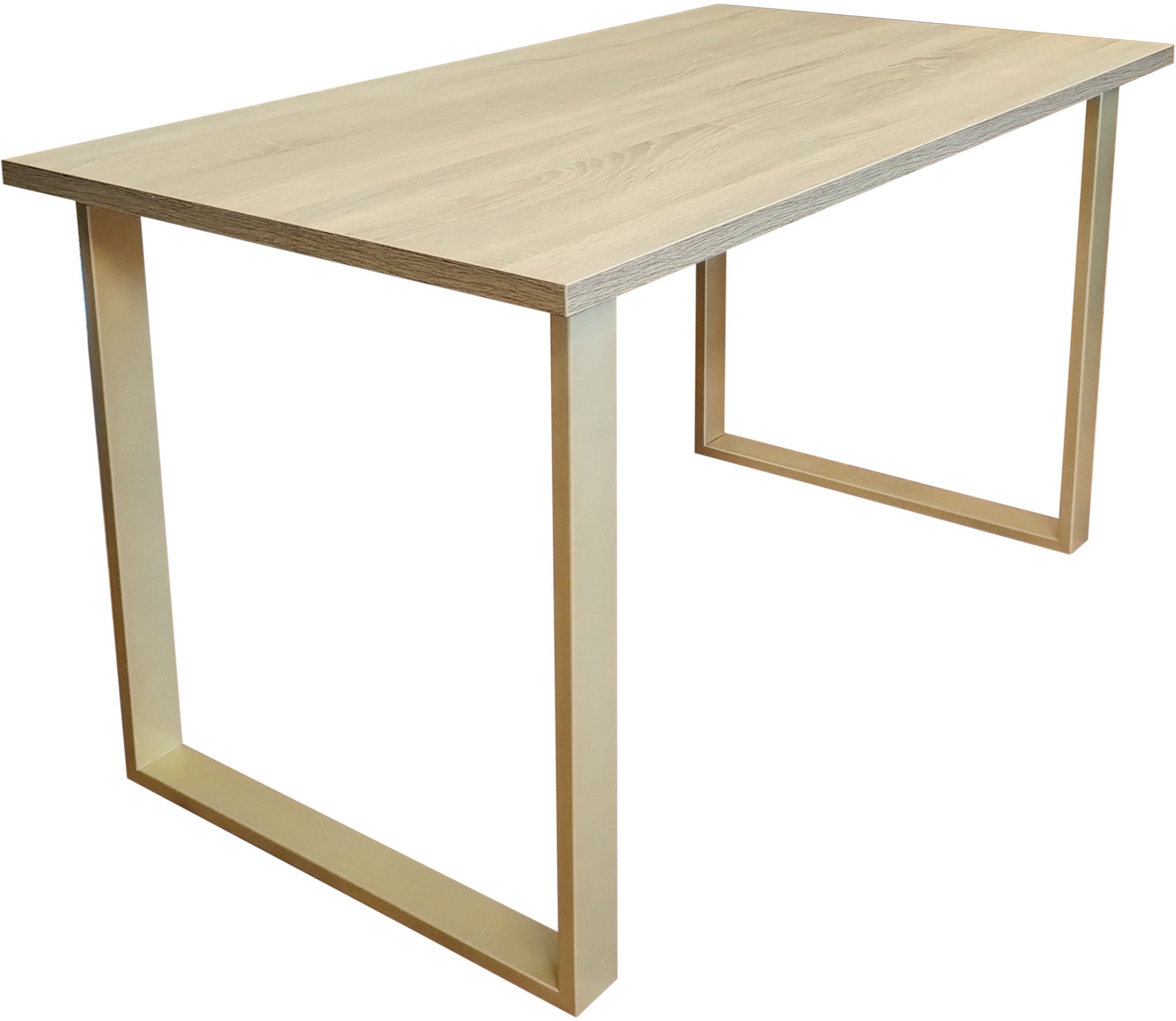 Stół do salonu kuchni 70x120x28 LOFT złoty Dąb Sonoma