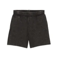 Spodnie sportowe damskie - Damskie szorty Essentials 5" z efektem sprania i wysokim stanem PUMA Black - miniaturka - grafika 1