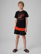 Kąpielówki dla chłopców - 4F Spodenki plażowe boardshorty chłopięce - czerwone 146/152 (10-12 lat) - miniaturka - grafika 1