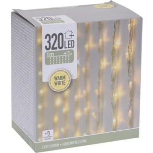 Home Styling Collection Kurtyna świetlna 320 LED lampki dekoracyjne AX8405810 - Oświetlenie świąteczne - miniaturka - grafika 1