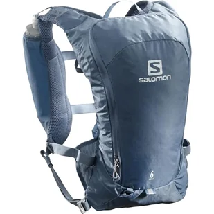 Salomon, lekki plecak do biegania o pojemności 6 l, w zestawie 2 wkłady Soft Flasks o pojemności 500 ml, AGILE 6 SET, COPEN BLUE, LC1305800 - Plecaki - miniaturka - grafika 1
